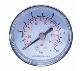 Манометр торцевой 10 Bar 1/4"